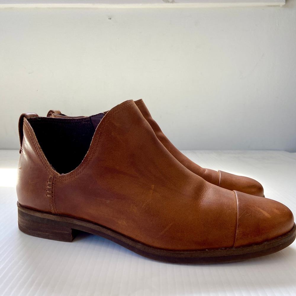 Timberland Somers Falls Short Ankle Casual Boot Brown Leather‎ Womens 8.5